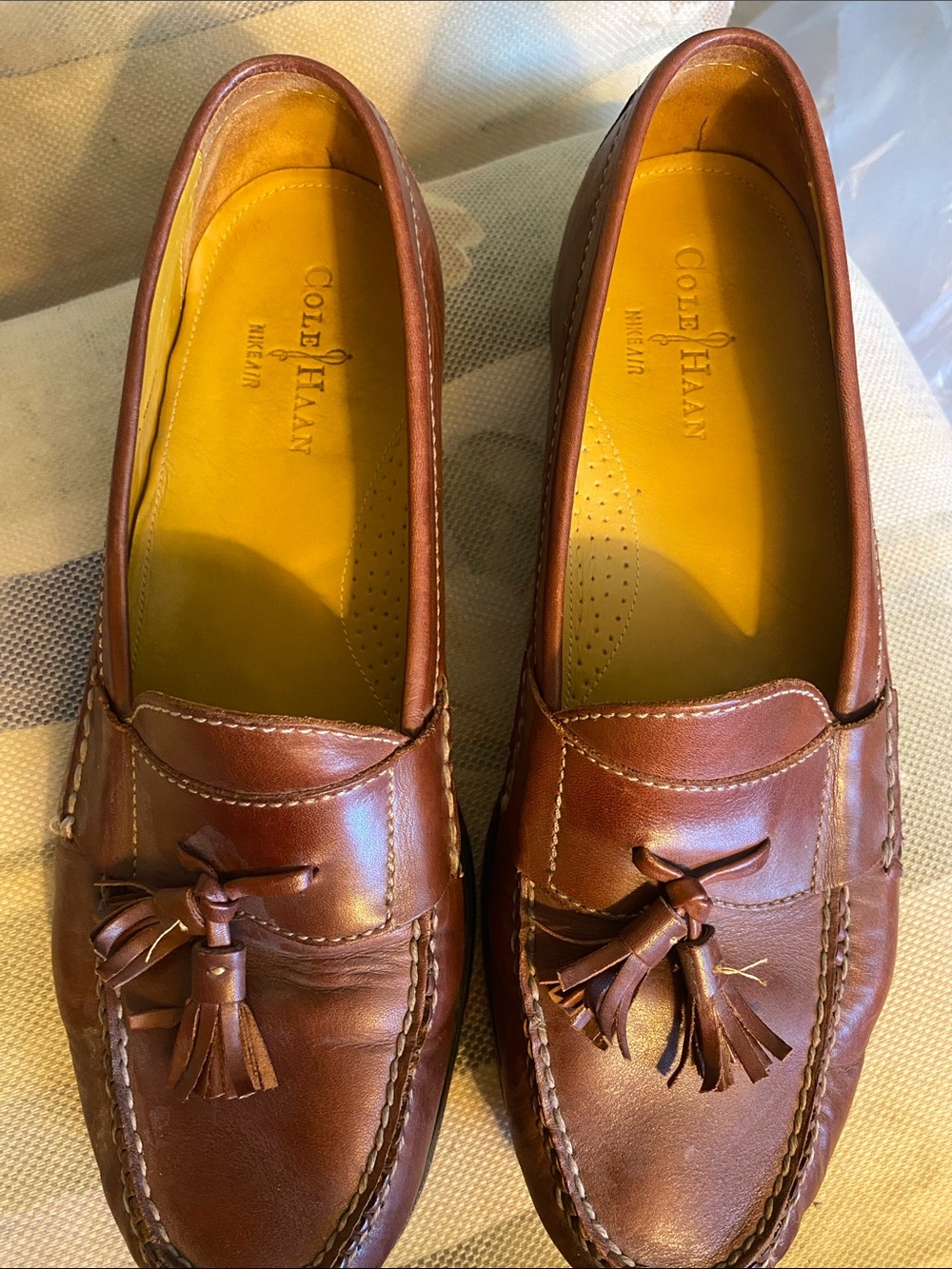 Cole Haan Men’s Chestnut Leather Tassel Loafers